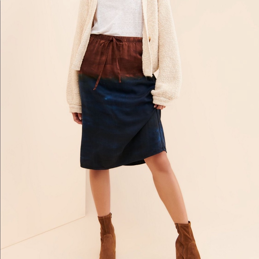 Anthropologie cloth & stone tie-dye skirt